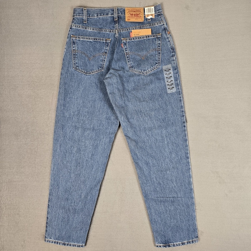 NWT Vtg Levis 560 Jeans Mens 31x30 Blue Comfort Loose Fit Deadstock Baggy 90s